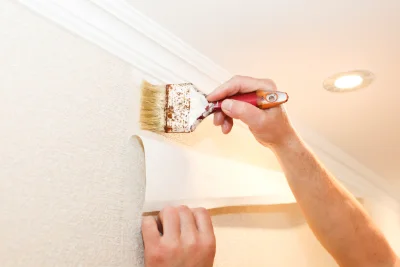 Pose de papier peint à Muids — revêtements muraux et toiles de verre